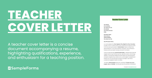 free 12 teacher cover letter sles