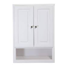Design House Concord 2 Door 21 In Fully Assembled Bathroom Wall Cabinet In White