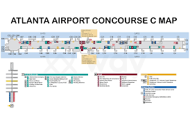 atlanta airport terminal map atlanta