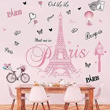 Air Balloon Eiffel Tower Wall Decals