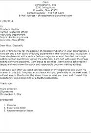 Cover Letter Publishing Cooperative Sample Academic
