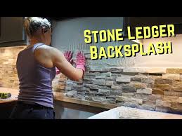 Diy Stone Ledger Tile Kitchen