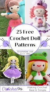 25 free crochet doll patterns free