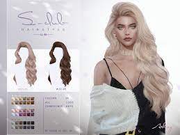 long curly hairstyle for female by s club