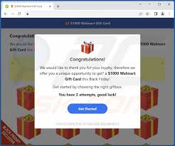 walmart gift card pop up scam removal