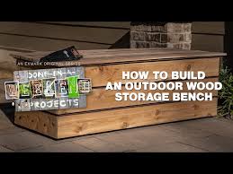 Build An Outdoor Wood Storage Bench