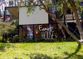 The Eames House and Studio was designed by Charles and Ray Eames in       and constructed of off the shelf materials  The house named  Case Study No        