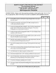 business self inspection checklist