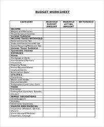 Monthly Operating Budget Template Operating Budget