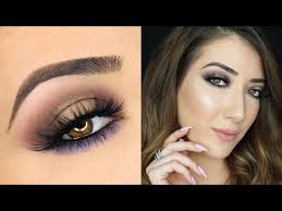 purple halo smokey eye makeup tutorial
