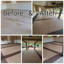 stone pebble epoxy flooring concrete