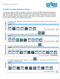 ti 30xs calculator reference sheet