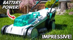 battery powered electric lawn mower