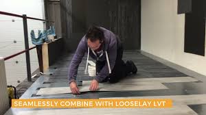 looselay lvt on raised access flooring