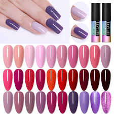 lilycute gel nail polish purple red