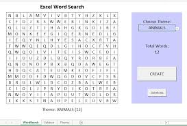 While we have had a word search maker on our website for three decades now, we finally updated it to make it even better. Excel Macro Fun Excel Word Search
