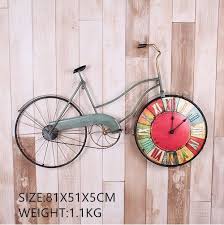 bicycle wall clock personality bike
