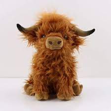 temu highland cow plush toy 27cm 11