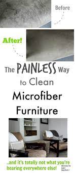 to clean microfiber furniture