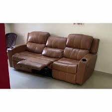 2 seater home theater brown recliner sofa