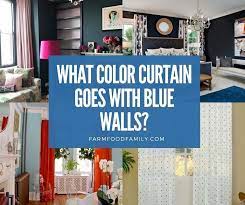 What Color Curtain Goes With Blue Walls