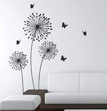 Decals Stylish Modern Flower Decals For