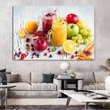 Modern Colorful Fruit Poster Wall Art