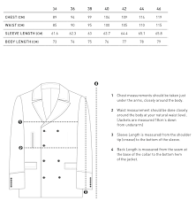 Jackets Overcoats Size Guide Bell Barnett