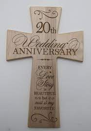 Combine items, colors or themes to create a token that will be treasured for a lifetime, revealing the depth of your sentiments, love, and good wishes. Buy 20th Wedding Anniversary Maple Wood Wall Cross Gift For Couple 20 Year Anniversary Gifts For Her Twentieth Wedding Anniversary Gifts For Him 12x17 In Cheap Price On Alibaba Com