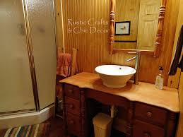 Cabin Bathroom Decor Rustic Crafts Diy