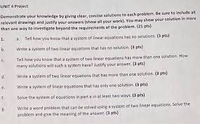 Solved Unit 4 Project To Each Problem