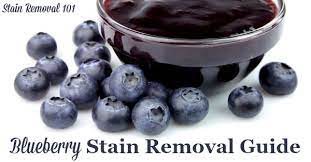 how to remove blueberry stains