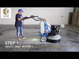 how to polish concrete floors in 3