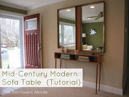 Build A Mid Century Style Sofa Table