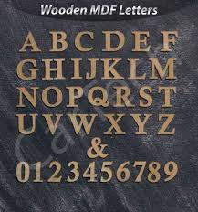 Mdf Wooden Letters For Wall Craft Thick