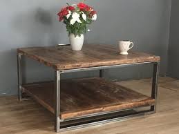 Coffee Table Reclaimed Wood And Steel