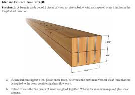 beam is made out of 2 pieces of wood