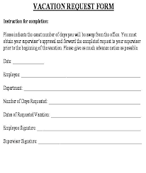 Employee Time Off Request Form Template Metabots Co