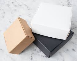 10x kraft cardboard box brown white