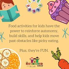 fun food activities for kids to p
