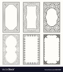 Vintage Set Retro Cards Template Greeting Card Vector Image