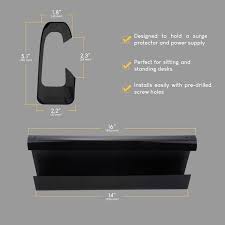 Stalwart Under Desk Cable Organizer Cord Cover In Black Nngsr89