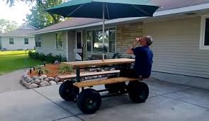 motorized picnic table