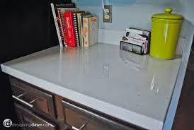 One can of paint will cover approximately 25 linear feet of an average countertop. Remodelaholic Diy Painted Countertops And Reviews