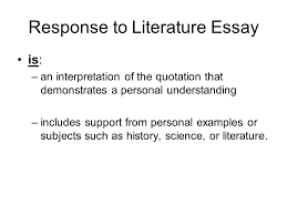     Critical Response Essay Format    INTS Reader Response Essay Example  Eurasia Which Would All About Sample    