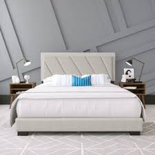 Upholstered Platform Bed Frame With