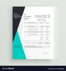 Elegant Business Invoice Template Creative Design