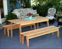 Red Cedar Contoured Picnic Table W Benches