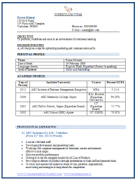 MBA Fresher Resume Resume Sample Resume Iim Student mba marketing resume example essaymafia  com com