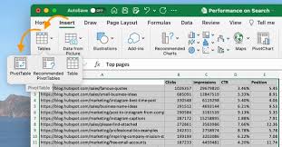 how to create a pivot table in excel a